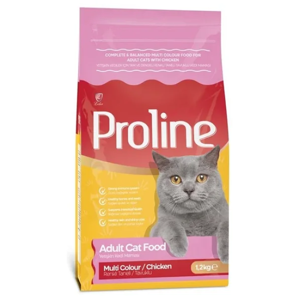 Proline Multi Color Tavuk Etli 1.2 kg Yetişkin Kedi Maması - Görsel 6