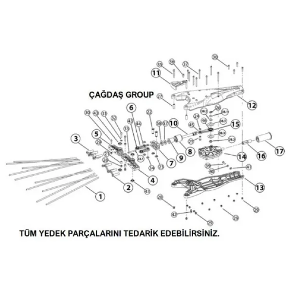 Baseh Flap Çubuklu Zeytin Hasat Makinesi Tırpan Ucu Zeytin Hasat - Görsel 3
