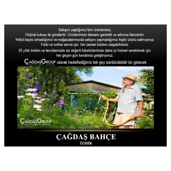 GF 8000-5774 25 m Tekerlekli Makaralı Bahçe Hortumu - Görsel 6