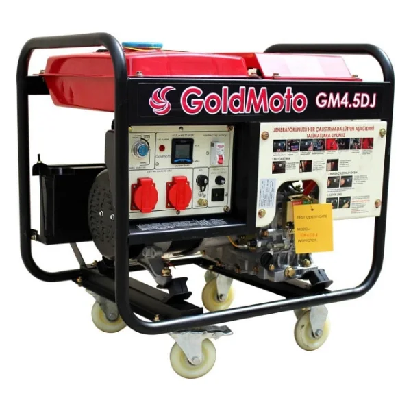 GoldMoto GM4.5DJ Dizel Marşlı Jeneratör 4.5 KW Monofaze - Görsel 6