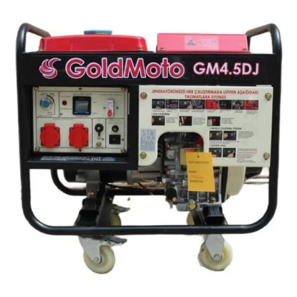 GoldMoto GM4.5DJ Dizel Marşlı Jeneratör 4.5 KW Monofaze - Görsel 8