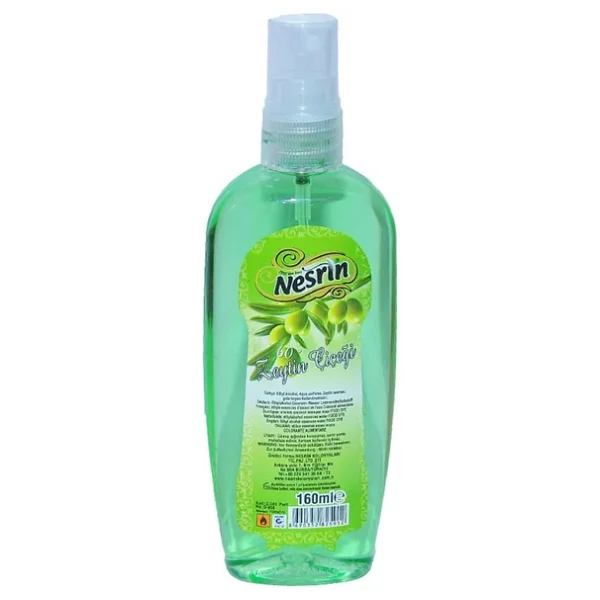 Nesrin Zeytin Çiçeği 60 Derece Pet Şişe 160 ml Sprey Kolonya - Görsel 4