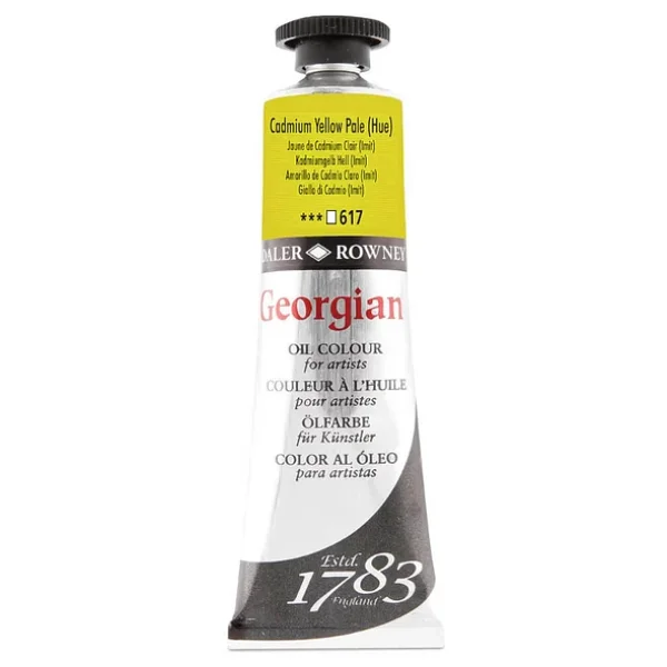 Daler-Rowney Georgian 38 ml Yağlı Boya N:617 Cadmium Yellow Pale Hue - Görsel 3