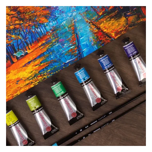 Daler-Rowney Georgian 38 ml Yağlı Boya N:617 Cadmium Yellow Pale Hue - Görsel 5