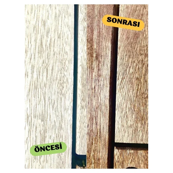 Teak Oil, Mobilyalarınız İçin Gerçek Tik Yağı, IROKO Yağı, Ahşap Bakım 850 cc - Görsel 7