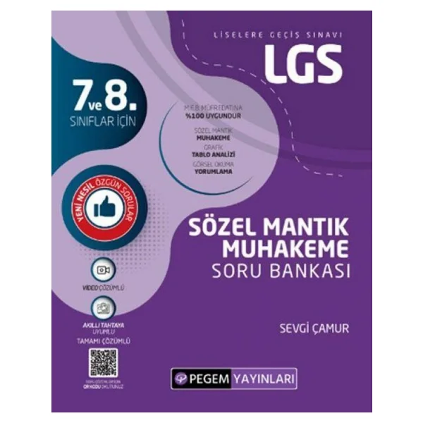 Pegem Akademi Yayıncılık 8. Sınıf LGS Sözel Mantık Muhakeme Soru Bankası - Görsel 5