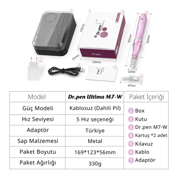 Dr.Pen M7-W Şarjlı Dermapen - Görsel 5