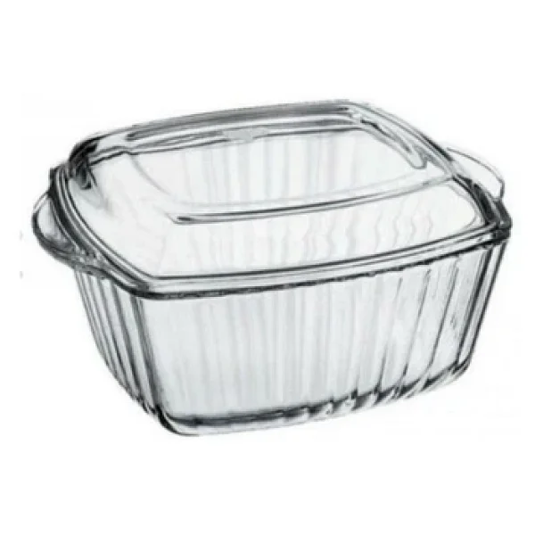 Paşabahçe 59049 2600 cc Kapaklı Kare Borcam - Görsel 6