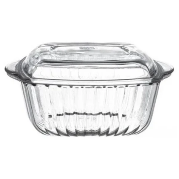 Paşabahçe 59049 2600 cc Kapaklı Kare Borcam - Görsel 7