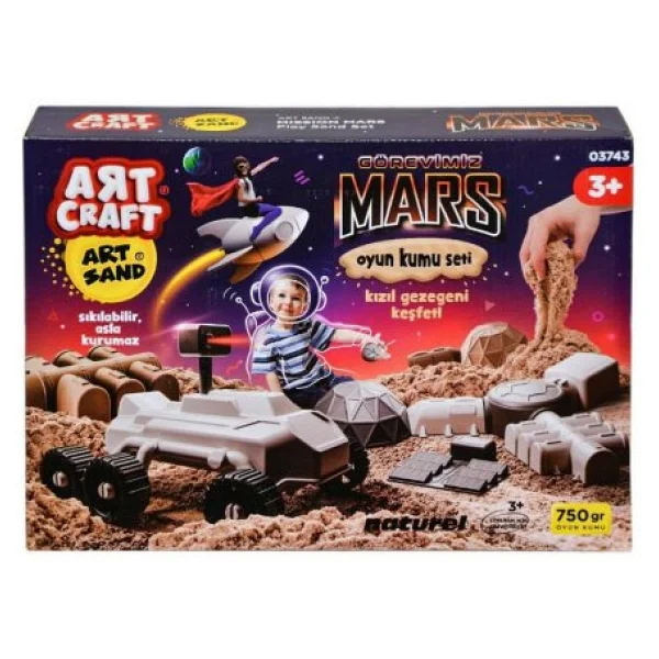 Art Craft Görevimiz Mars Kinetik Kum 750 gr 03743 - Görsel 6