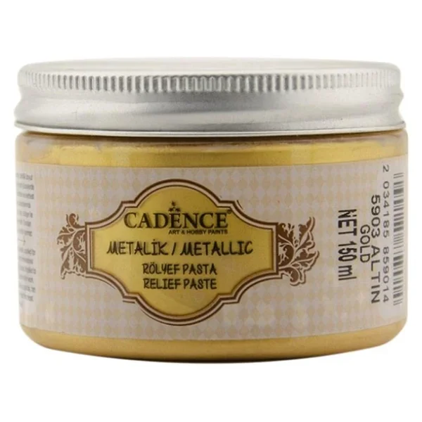 Metalik Rölyef Pasta 5903 Altın 150Ml - Görsel 2