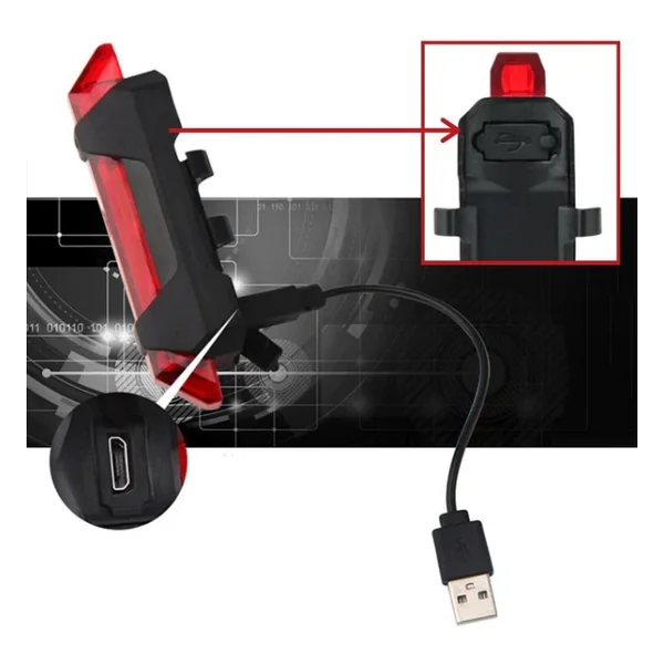 ZhlTools Usb Şarj Edilebilir Bisiklet Led Lamba - Görsel 3