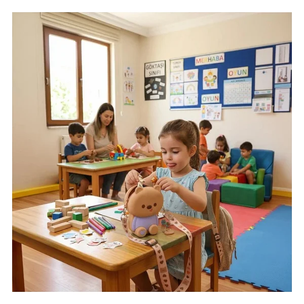 Ogi Mogi Toys Silikon Minik Ayı Omuz Çantası - Görsel 3