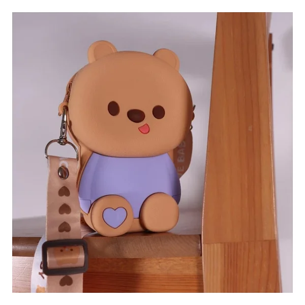 Ogi Mogi Toys Silikon Minik Ayı Omuz Çantası - Görsel 8