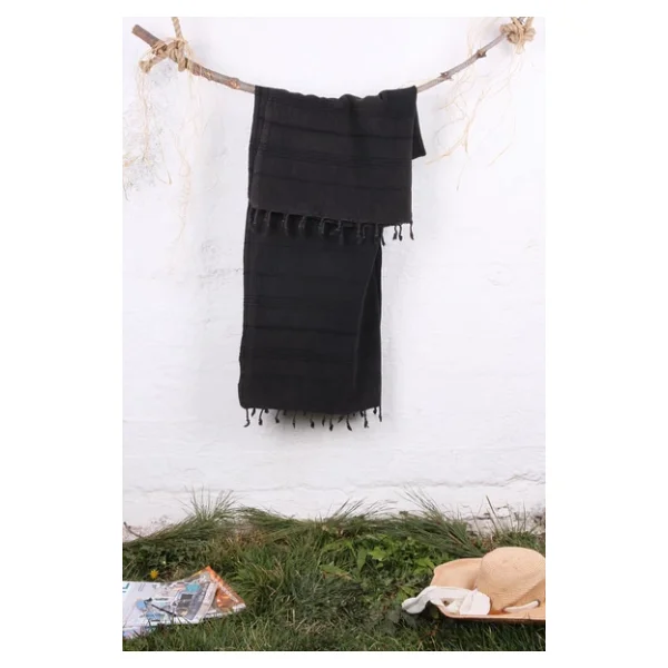 %100 Pamuk 90x180 Taşlanmış Peştemal - Görsel 9