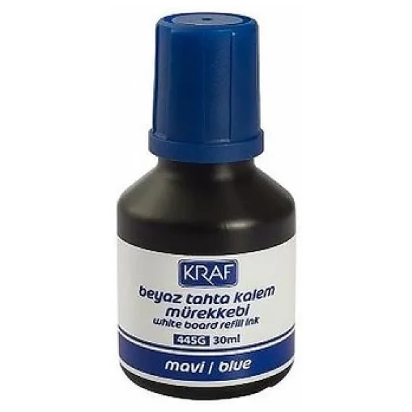 Kraf 445G 30 ml Beyaz Tahta Kalem Mürekkebi Mavi - Görsel 7