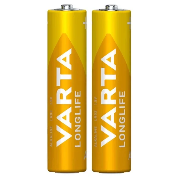Varta Longlife 2'li Alkalin AAA İnce Kalem Pil - Görsel 4