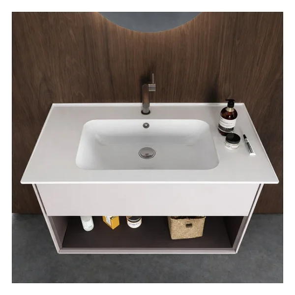 Turkuaz Seramik Cerastyle Blue 60x47 cm Etajerli Lavabo - Görsel 7