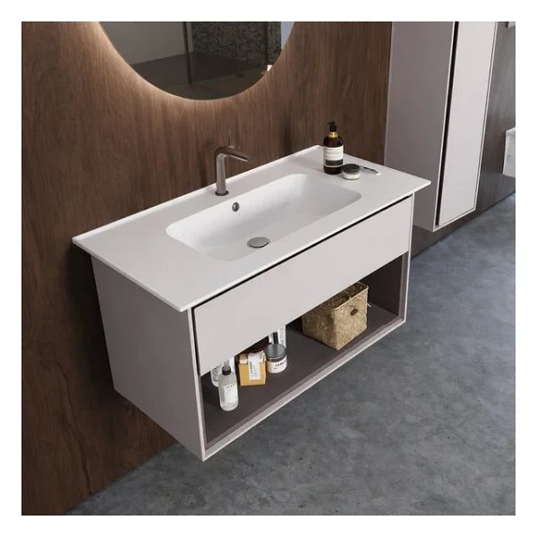 Turkuaz Seramik Cerastyle Blue 60x47 cm Etajerli Lavabo - Görsel 6