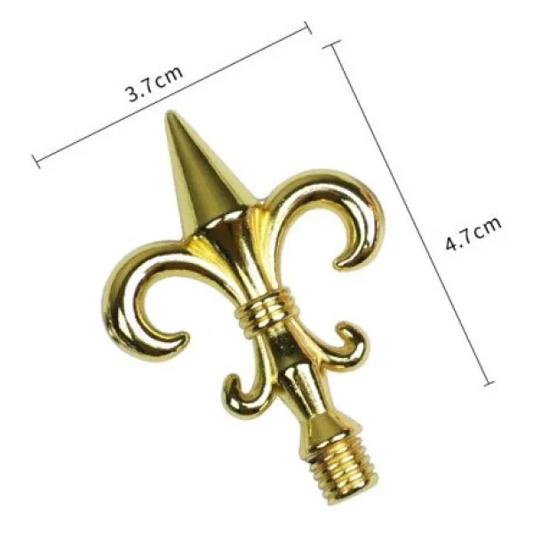 Mum Mühür Damga Kolu Döküm Metal Mühür Sapı Gold Zambak - Görsel 2