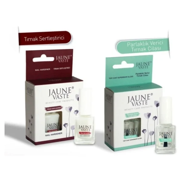 Jaune Vaste Nail Hardener+Top Coat Sertleştirici+Parlatıcı Cila - Görsel 2