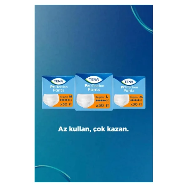Tena Emici Külot Regular 6 Damla Büyük Boy L 30'lu 3 Adet Hasta Bezi - Görsel 6
