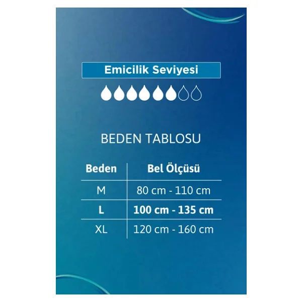 Tena Emici Külot Regular 6 Damla Büyük Boy L 30'lu 3 Adet Hasta Bezi - Görsel 7