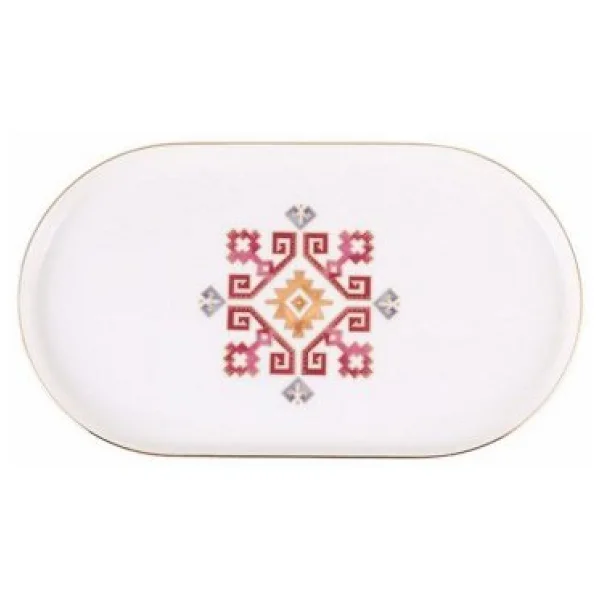 Porland Arabesque Serisi 28 cm Kayık Tabak - Görsel 4