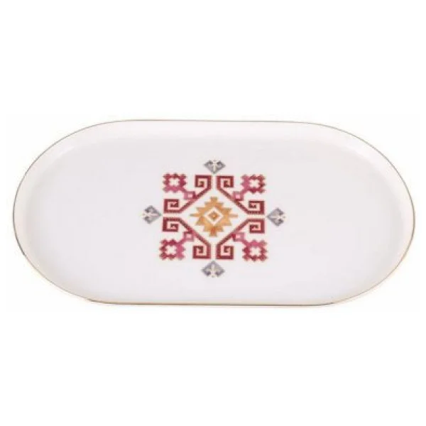 Porland Arabesque Serisi 28 cm Kayık Tabak - Görsel 6