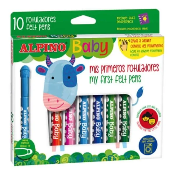 Alpino Baby 10'lu Keçeli Kalem Seti - Görsel 4