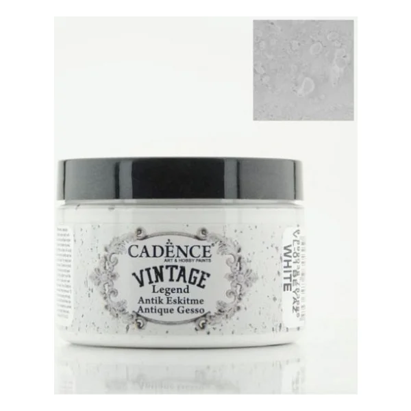 Cadence Vintage Legend Antik Eskitme 150 Ml. Vl-01 Beyaz - Görsel 2