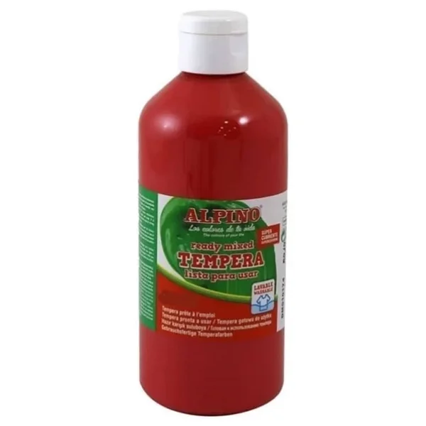 Alpino Tempera (Yikanabilir) Boya 250 Ml. Kırmızı - Görsel 3