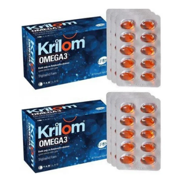 Krilom Omega 3 Balık Yağı 50 Kapsül 2'li - Görsel 5
