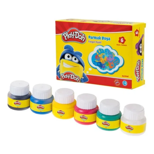 Play-Doh 30 ml 6 Renk Parmak Boyası - Görsel 8