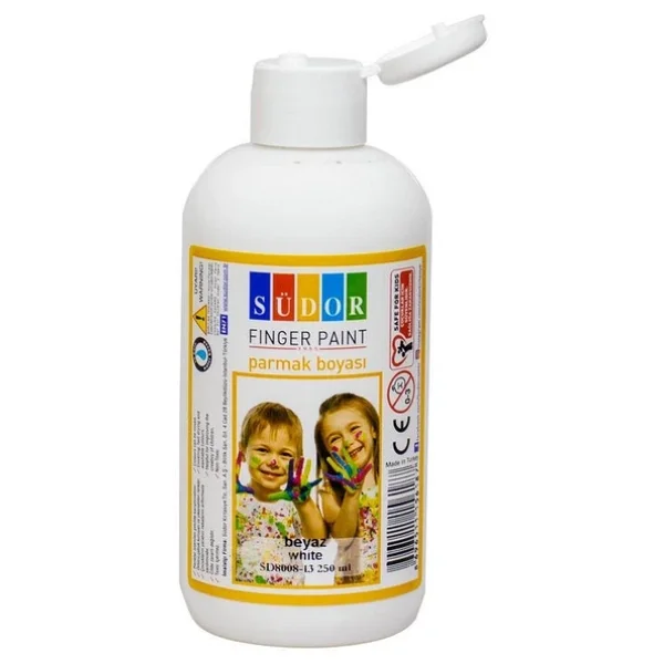 Südor 250 ml Parmak Boyası Beyaz - Görsel 6