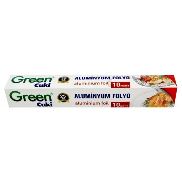 Green Cuki Alüminyum Folyo - 30 Cm. x 10 Metre - 3 Paket - Görsel 8