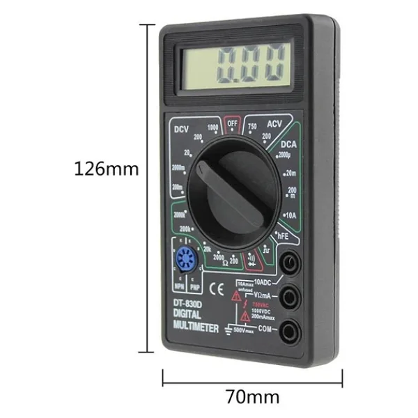 WellHise DT-830D Dijital Multimetre - Görsel 8