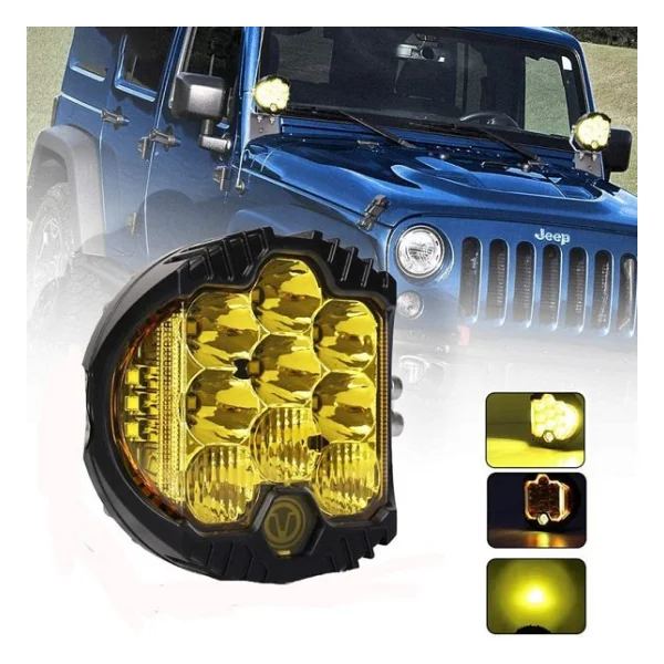 Offroad Sis Lambası Led Cree 75W Sarı 12-32V 5Inch / Lass286 - Görsel 2