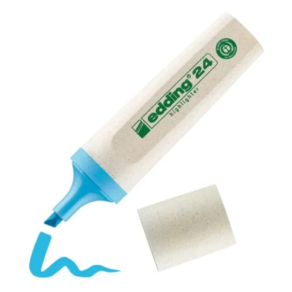 Edding 24 Ecoline Mavi Fosforlu Kalem - Görsel 6