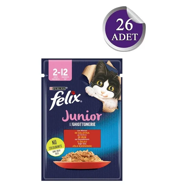 Felix 85 gr 26'lı Yavru Kedi Yaş Maması - Görsel 5