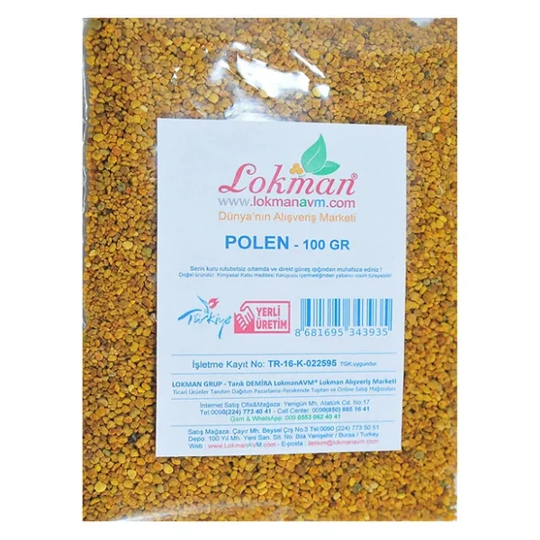Lokmanavm Polen Arı Poleni Doğal 100 Gr Paket - Görsel 9