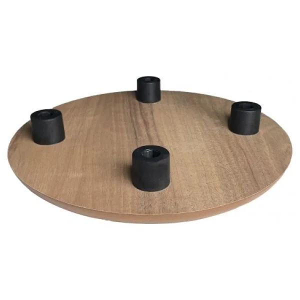 Mezbi Ahşap Sabit Ayaklı Saksı Damacana Tüp Altlığı 30 Cm-6 Adet - Görsel 3