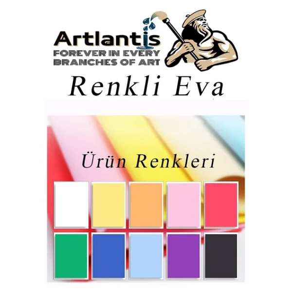 Eva 10 Renk A4 20x30 1 Paket Düz Eva Süngeri 10 Lu Renkli Eva 20x30 Elişi Okul Öncesi Ana Sınıfı İlkokul - Görsel 3