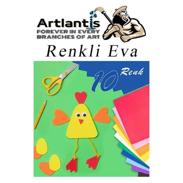 Eva 10 Renk A4 20x30 1 Paket Düz Eva Süngeri 10 Lu Renkli Eva 20x30 Elişi Okul Öncesi Ana Sınıfı İlkokul - Görsel 5