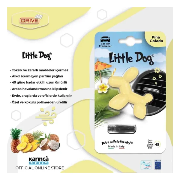 Little Joe Dog Pina Colada Klima Araba Kokusu - Görsel 5