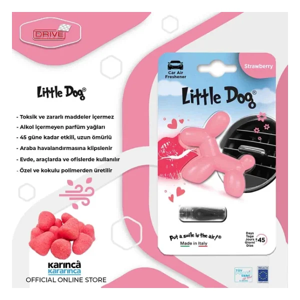 Little Joe Dog Strawberry Klima Araba Kokusu - Görsel 5