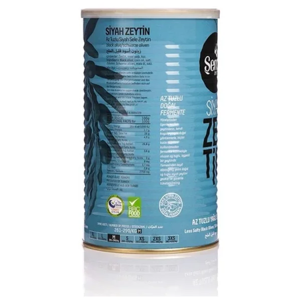 Şems 261-290 Kalibre Yağlı Sele Siyah Zeytin 900 gr - Görsel 5