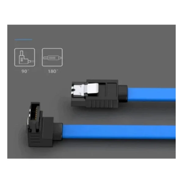 Sata 3.0 Kilitli Hdd Ssd Sata Data Bağlantı Kablo 90 Derece Sata - Görsel 5