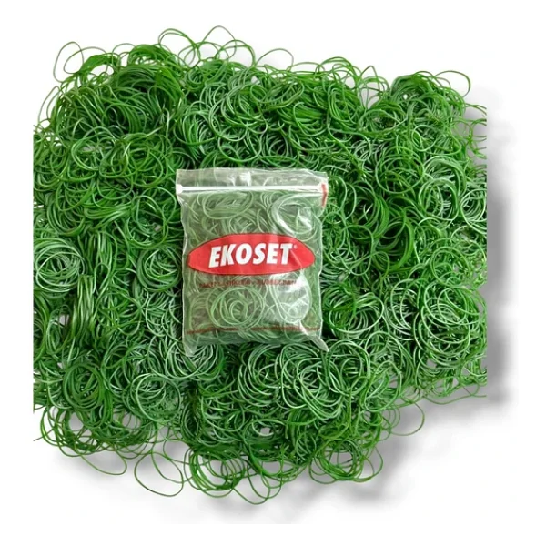 Ekoset Yeşil Paket Ambalaj Para Lastiği 70mm 10.000 Adet - Görsel 5