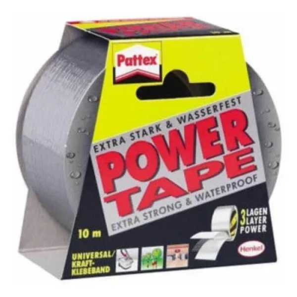 Pattex Özel Amaçlı Bant Power Tamir ve Yalıtım 50 mm x 10 Metre Gri - Görsel 2
